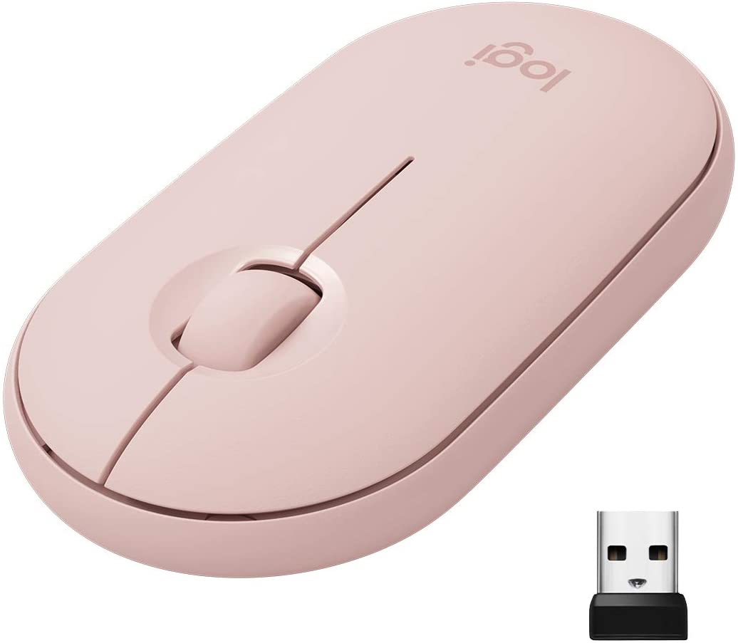 LOGITECH M350 PEBBLE WIRELESS ROSE MOUSE-MOUSE-Makotek Computers