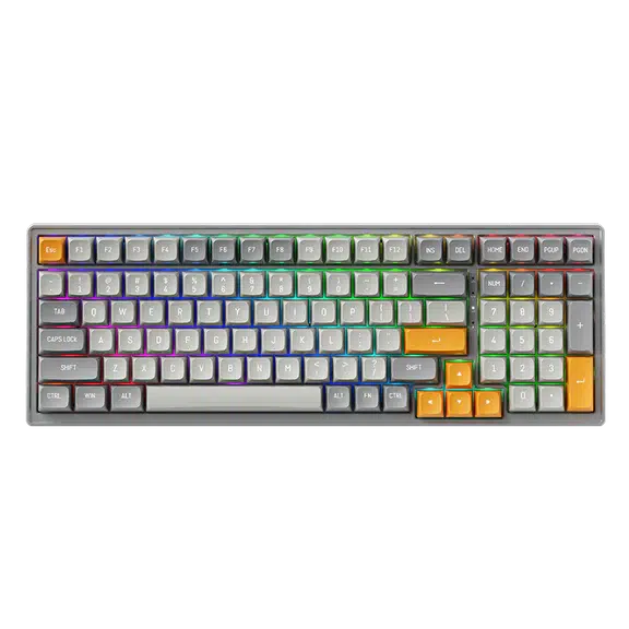 MACHENIKE CK600-B100W MARS GREEN LIGHT TRI-MODE RED SWITCH MECHANICAL KEYBOARD-KEYBOARD-Makotek Computers
