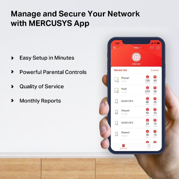 MERCUSYS HALO H50G (3 PACK) AC1900 WHOLE HOME MESH WI-FI SYSTEM-WIFI SYSTEM-Makotek Computers