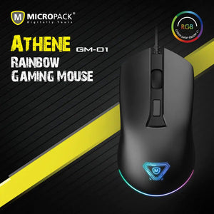 MICROPACK ATHENE GM01 GAMING WIRED MOUSE-GM01-Makotek Computers