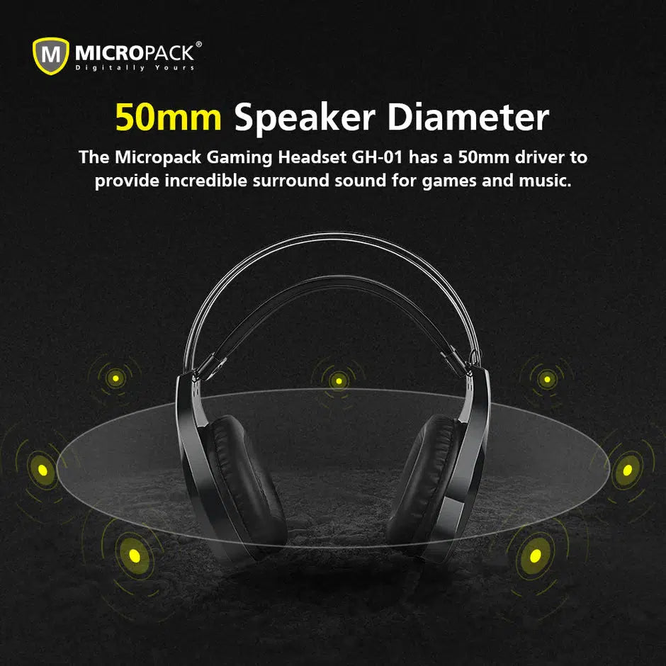 MICROPACK DIGITAL YOURS GH01 GAMING HEADSET-HEADSET-Makotek Computers