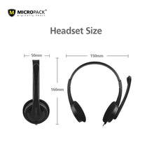 Load image into Gallery viewer, MICROPACK DIGITAL YOURS MHP01 STEREO SURROUND 3.5MM MULTI DEVICE HEADSET-HEADSET-Makotek Computers
