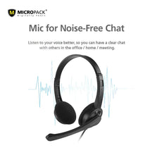 Load image into Gallery viewer, MICROPACK DIGITAL YOURS MHP01 STEREO SURROUND 3.5MM MULTI DEVICE HEADSET-HEADSET-Makotek Computers
