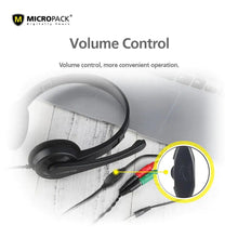 Load image into Gallery viewer, MICROPACK DIGITAL YOURS MHP01 STEREO SURROUND 3.5MM MULTI DEVICE HEADSET-HEADSET-Makotek Computers
