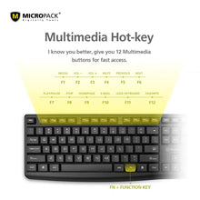 Load image into Gallery viewer, MICROPACK K-206 WIRED KEYBOARD-KEYBOARD-Makotek Computers

