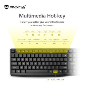 MICROPACK K-206 WIRED KEYBOARD-KEYBOARD-Makotek Computers