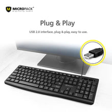 Load image into Gallery viewer, MICROPACK K-206 WIRED KEYBOARD-KEYBOARD-Makotek Computers
