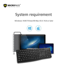 Load image into Gallery viewer, MICROPACK K-206 WIRED KEYBOARD-KEYBOARD-Makotek Computers
