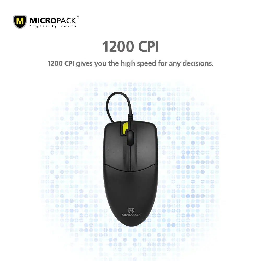 MICROPACK M106 OPTICAL WIRED MOUSE-MOUSE-Makotek Computers