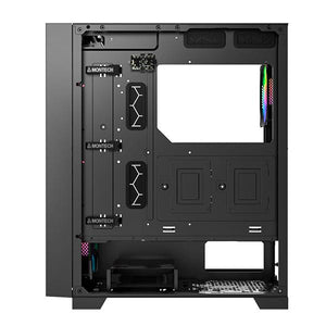 MONTECH AIR 1000 PREMIUM BLACK WITH 3x140MM ARGB FAN AND 1x120MM ARGB FAN CASE-CASE-Makotek Computers