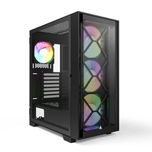 Load image into Gallery viewer, MONTECH AIR 1000 PREMIUM BLACK WITH 3x140MM ARGB FAN AND 1x120MM ARGB FAN CASE-CASE-Makotek Computers
