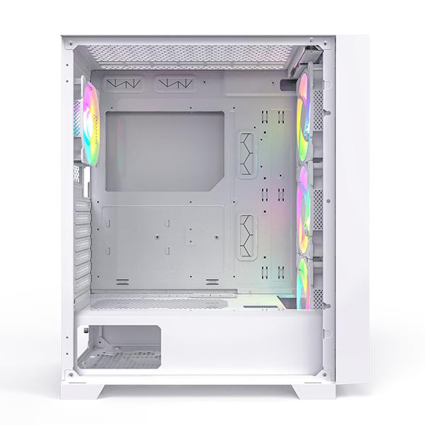 MONTECH AIR 1000 PREMIUM WHITE WITH 3x140MM ARGB FAN AND 1x120MM ARGB FAN CASE-CASE-Makotek Computers