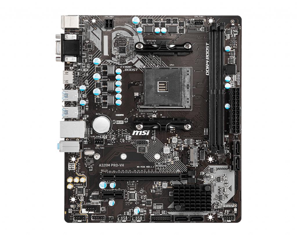 MSI A320M PRO-VH MOTHERBOARD-MOTHERBOARDS-Makotek Computers