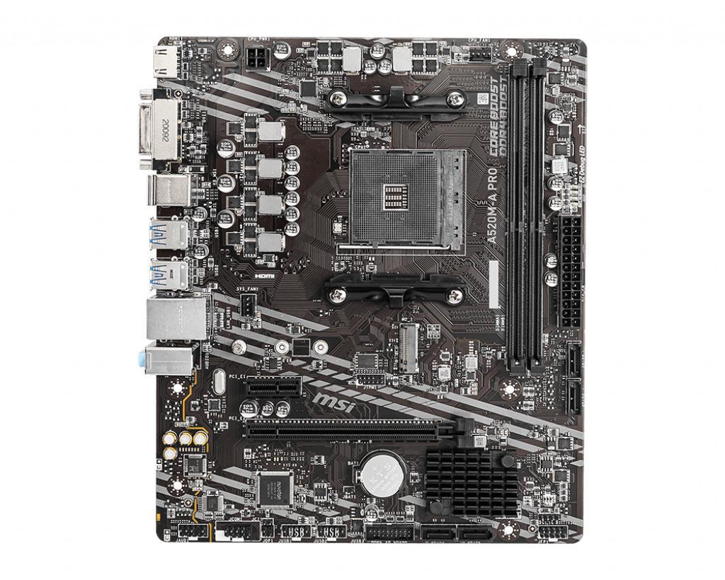 MSI A520M A PRO/2*DDR4/M-ATX/M.2/AM4 MOTHERBOARD-MOTHERBOARDS-Makotek Computers