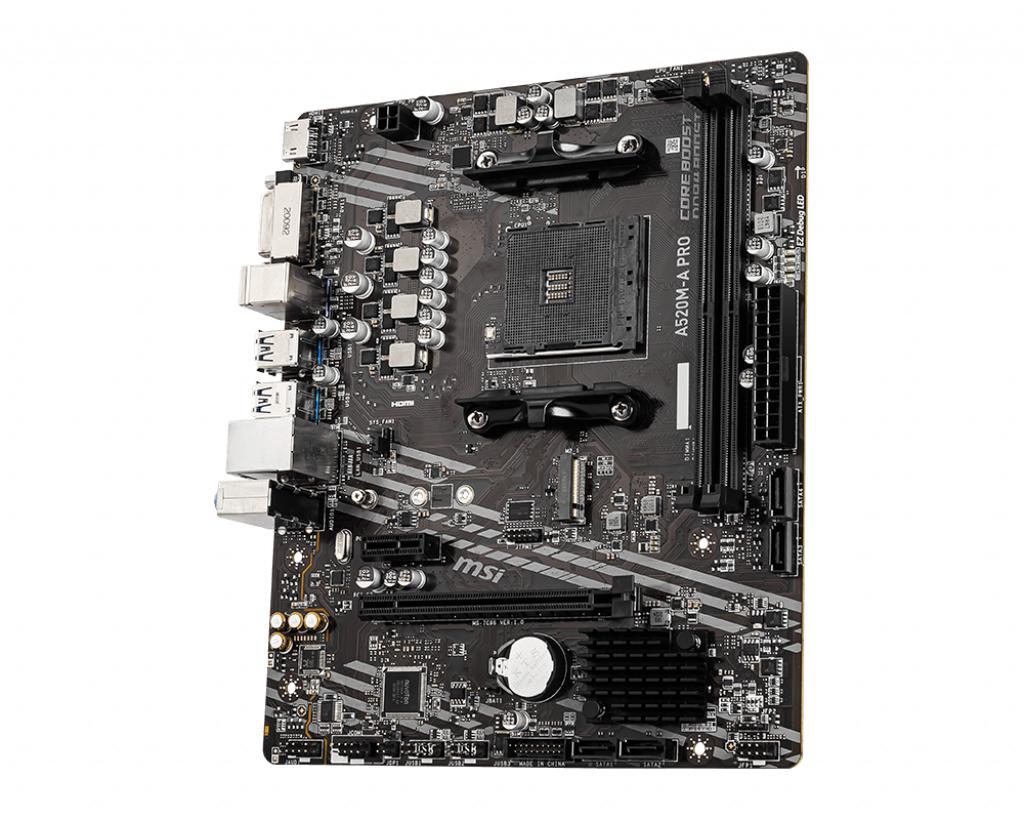 MSI A520M A PRO/2*DDR4/M-ATX/M.2/AM4 MOTHERBOARD-MOTHERBOARDS-Makotek Computers