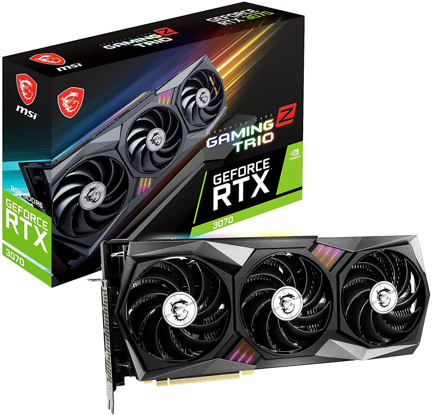 MSI GEFORCE RTX 3070 GAMING Z TRIO GRAPHICS CARD-GRAPHICS CARD-Makotek Computers