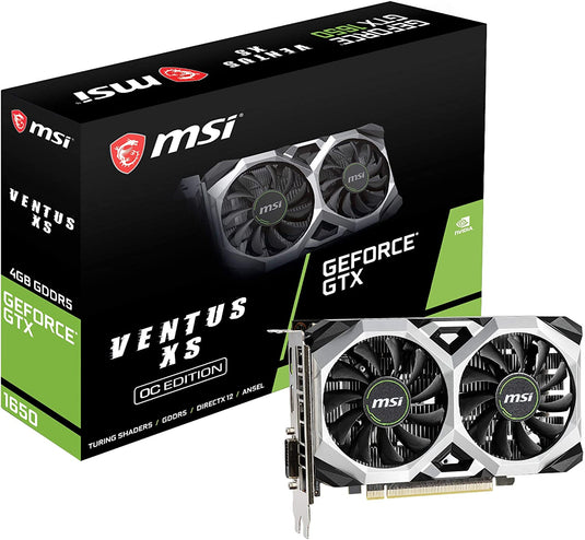 MSI GTX 1650 VENTUS XS 4G GDDR5 OC GRAPHICS CARD-GRAPHICS CARD-Makotek Computers