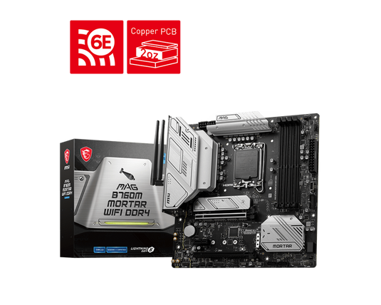 MSI MAG B760M MORTAR WIFI DDR4 | 12 MONTHS WARRANTY | MOTHERBOARD