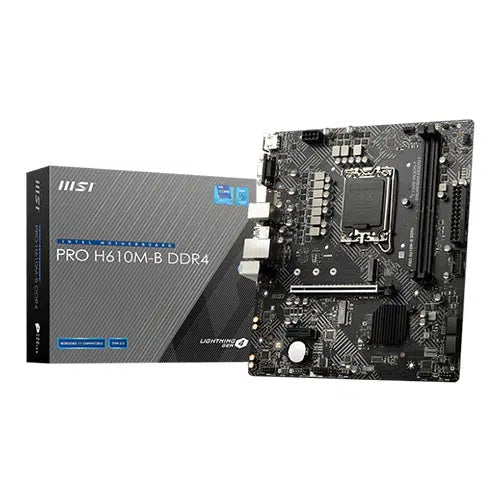 MSI PRO H610M-B DDR4 (LGA 1700) MOTHERBOARD-MOTHERBOARDS-Makotek Computers