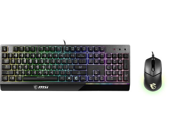MSI VIGOR GK30 WHITE COMBO KEYBOARD AND MOUSE-KEYBOARD-Makotek Computers