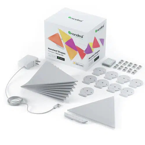 NANOLEAF SHAPES NL47-0002TW-9PK TRIANGLES STARTER KIT 9 LIGHT PANELS-ACCESSORIES-Makotek Computers
