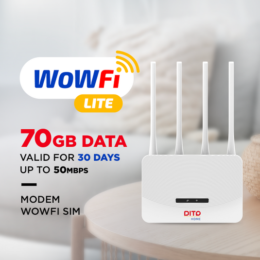 DITO WOWFI LITE ZLT T10 PLUS  | 4G LTE | 2.4 GHZ | UP TO 50MBPS | 12 MONTHS WARRANTY ROUTER
