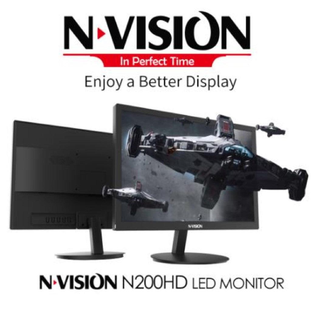 NVISION N200HD 20" WIDE LED MONITOR-MONITOR-Makotek Computers