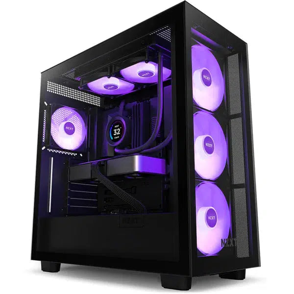 NZXT ELITE 240 MATTE BLACK 240MM WITH LCD DISPLAY AIO LIQUID COOLER-LIQUID COOLER-Makotek Computers