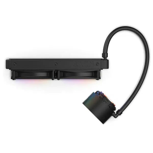 NZXT ELITE 240 MATTE BLACK 240MM WITH LCD DISPLAY AIO LIQUID COOLER-LIQUID COOLER-Makotek Computers