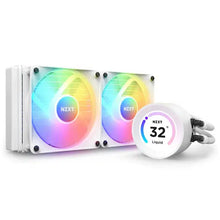Load image into Gallery viewer, NZXT ELITE 240 MATTE WHITE 240MM WITH LCD DISPLAY AIO LIQUID COOLER-LIQUID COOLER-Makotek Computers
