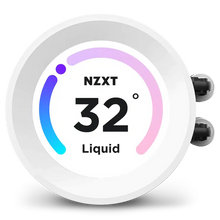 Load image into Gallery viewer, NZXT ELITE 360 MATTE WHITE 360MM WITH LCD DISPLAY AIO LIQUID COOLER-LIQUID COOLER-Makotek Computers
