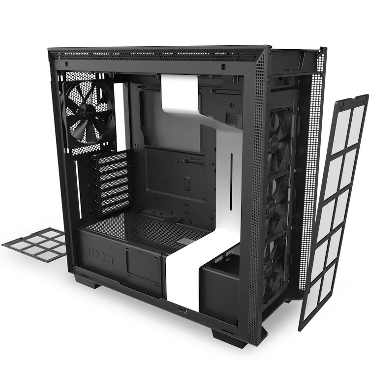 NZXT H710 CA-H710B-W1 WHITE MID TOWER TEMPERED GLASS CASE-PC CASE-Makotek Computers