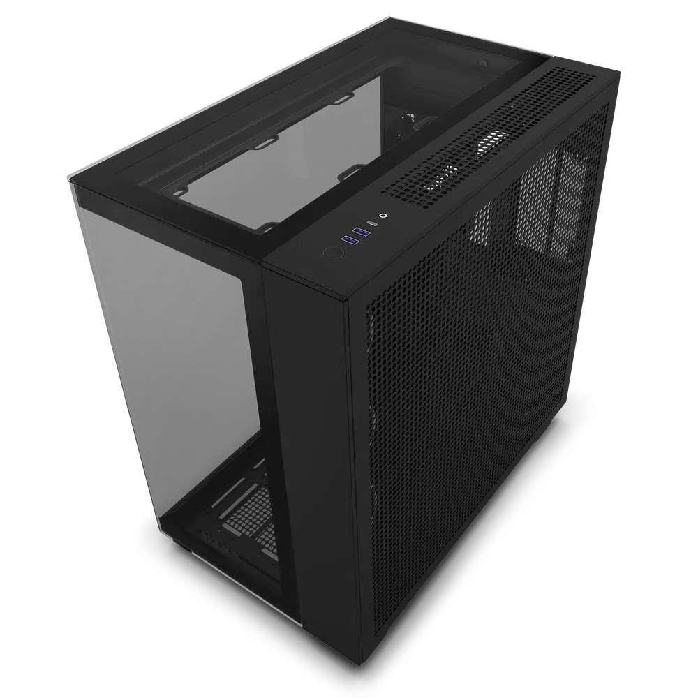 NZXT H9 ELITE MATTE BLACK DUAL CHAMBER MID TOWER CASE-CASE-Makotek Computers