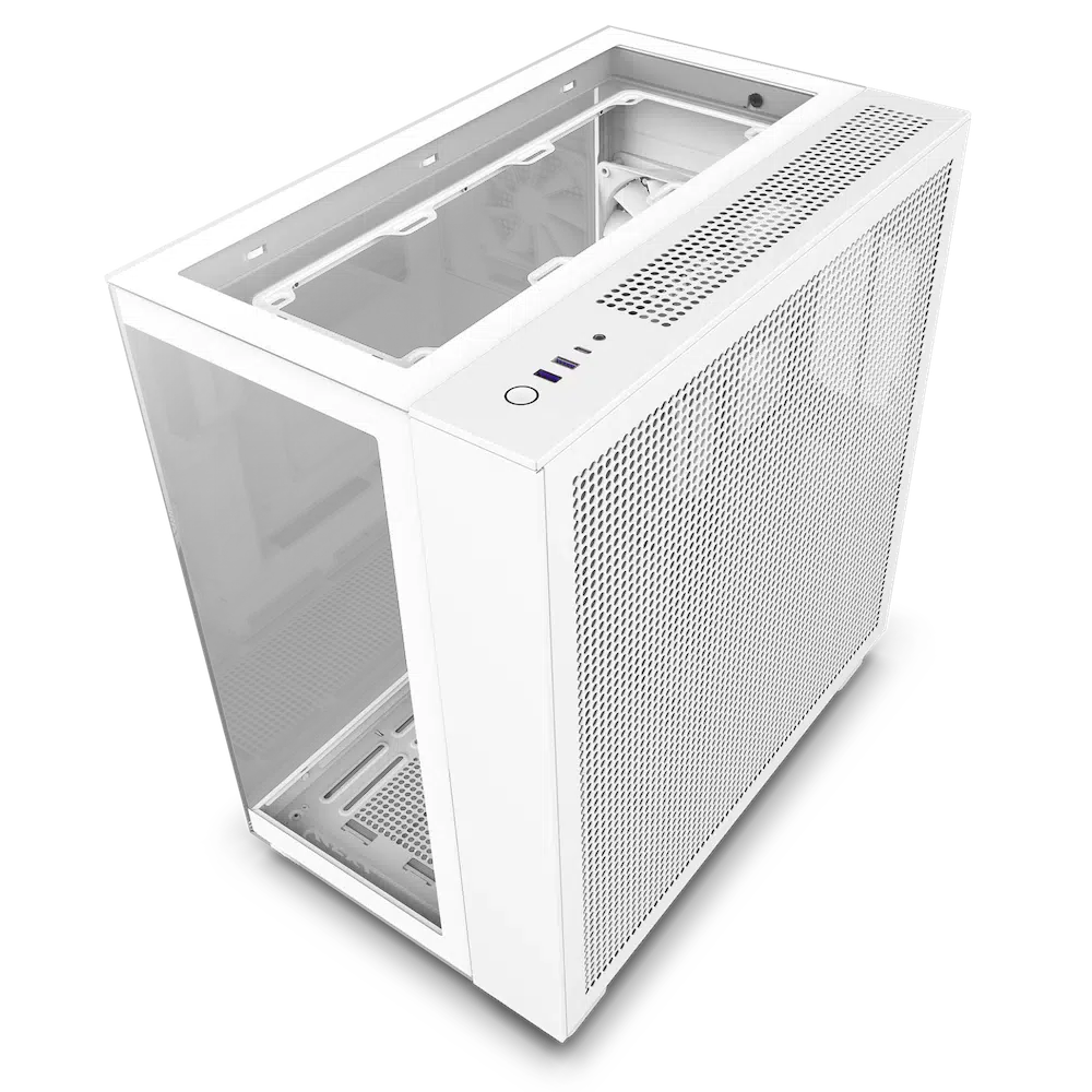 NZXT H9 ELITE MATTE WHITE DUAL CHAMBER MID TOWER CASE-CASE-Makotek Computers