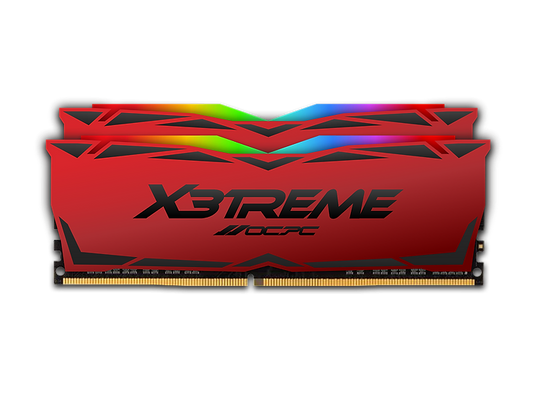 OCPC EXTREME RGB AURA | DDR4 | 16GB (2X8) | 3200MHZ | RED | 12 MONTHS WARRANTY |MEMORY