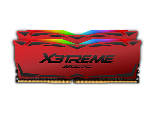 OCPC EXTREME RGB AURA | DDR4 | 16GB (2X8) | 3200MHZ | RED | 12 MONTHS ...