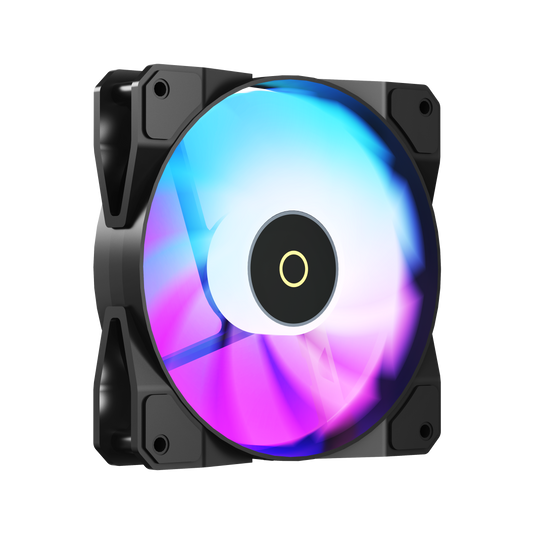 OCYPUS BETA F12 ARGB OPTIMIZED FAN BLADE TUNING | BLACK | SINGLE FAN PACK | 120 X 120 X 25MM DIMENSION | CONNECTOR: 4-PIN PWM | ARGB LED | HYDRAULIC BEARING | 120G WEIGHT | 6 MONTHS WARRANTY FANS