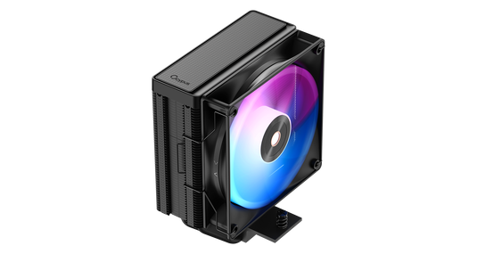 OCYPUS DELTA A40 ARGB | BLACK | AIR CPU COOLER | SINGLE FAN VERSION | 220W TDP | 4 COPPER HEAT PIPES | 120MM HYDRAULIC BEARING FAN | ARGB FAN LED | LGA 115X / 1200 / 1700 / 1851 | AM4 / AM5 | 6 MONTHS WARRANTY CPU COOLER