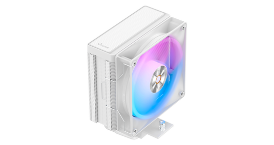 OCYPUS DELTA A40 ARGB | WHITE | AIR CPU COOLER | SINGLE FAN VERSION | 220W TDP | 4 COPPER HEAT PIPES | 120MM HYDRAULIC BEARING FAN | ARGB FAN LED | LGA 115X / 1200 / 1700 / 1851 | AM4 / AM5 | 6 MONTHS WARRANTY CPU COOLER