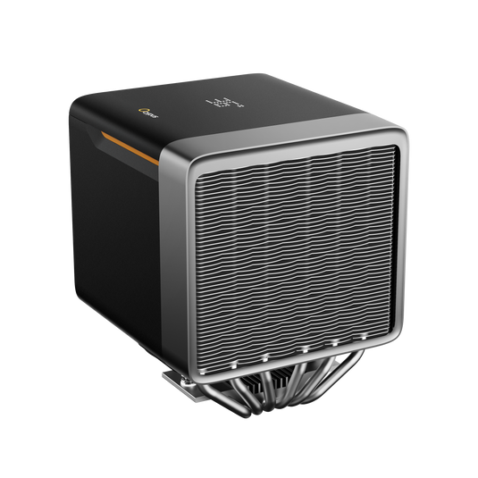 OCYPUS DELTA A62 EX DIGITAL | BLACK | AIR CPU COOLER | DUAL FAN | 250W TDP | 6 COPPER HEAT PIPES | REAL-TIME DIGITAL DISPLAY | 120 X 120 X 25MM DIMENSION | CONNECTOR: 4-PIN PWM | LGA 115X / 1200 / 1700 / 1851 | AM4 / AM5 | 6 MONTHS WARRANTY CPU COOLER