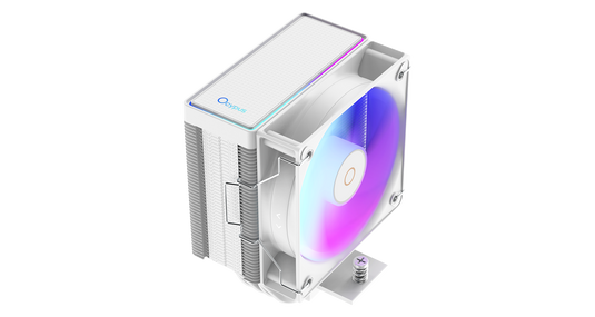 OCYPUS GAMMA A40 ARGB | WHITE | AIR CPU COOLER | SINGLE FAN VERSION | 200W TDP | 4 COPPER HEAT PIPES | 100MM HYDRAULIC BEARING FAN | ARGB FAN LED + ARGB EXTERIOR LED | LGA 115X / 1200 / 1700 / 1851 | AM4 / AM5 | 6 MONTHS WARRANTY CPU COOLER