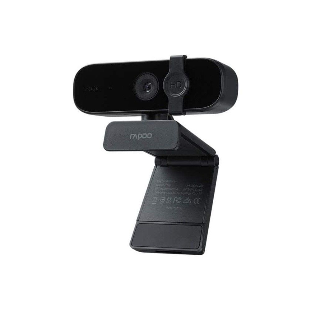 RAPOO C280 2K 1440P WEBCAM | ROTATABLE WEBCAM WITH COVER | OMNIDIRECTI ...