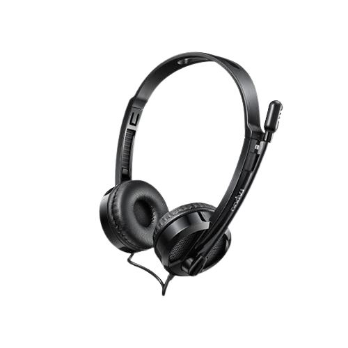 RAPOO H100 WIRED STERO HEADSET | MICROPHONE NOISE REDUCTION | ADUSTABLE ROTATION | 3.55 MM AUDIO PORT | VOLUME CONTROL | MICROPHONE MUTE 6 MONTHS WARRANTY HEADSET
