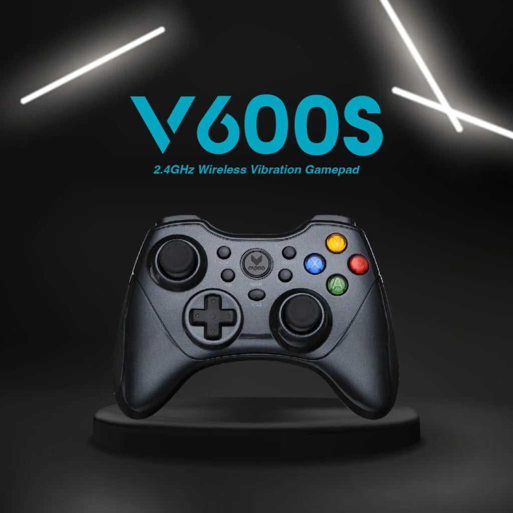 RAPOO V600S WIRELESS ELECTRIC VIBRATION GAMEPAD WHITE Makotek Computer Sales Inc RAPOO V600S WIRELESS ELECTRIC VIBRATION GAMEPAD WHITE Makotek Computer Sales Inc