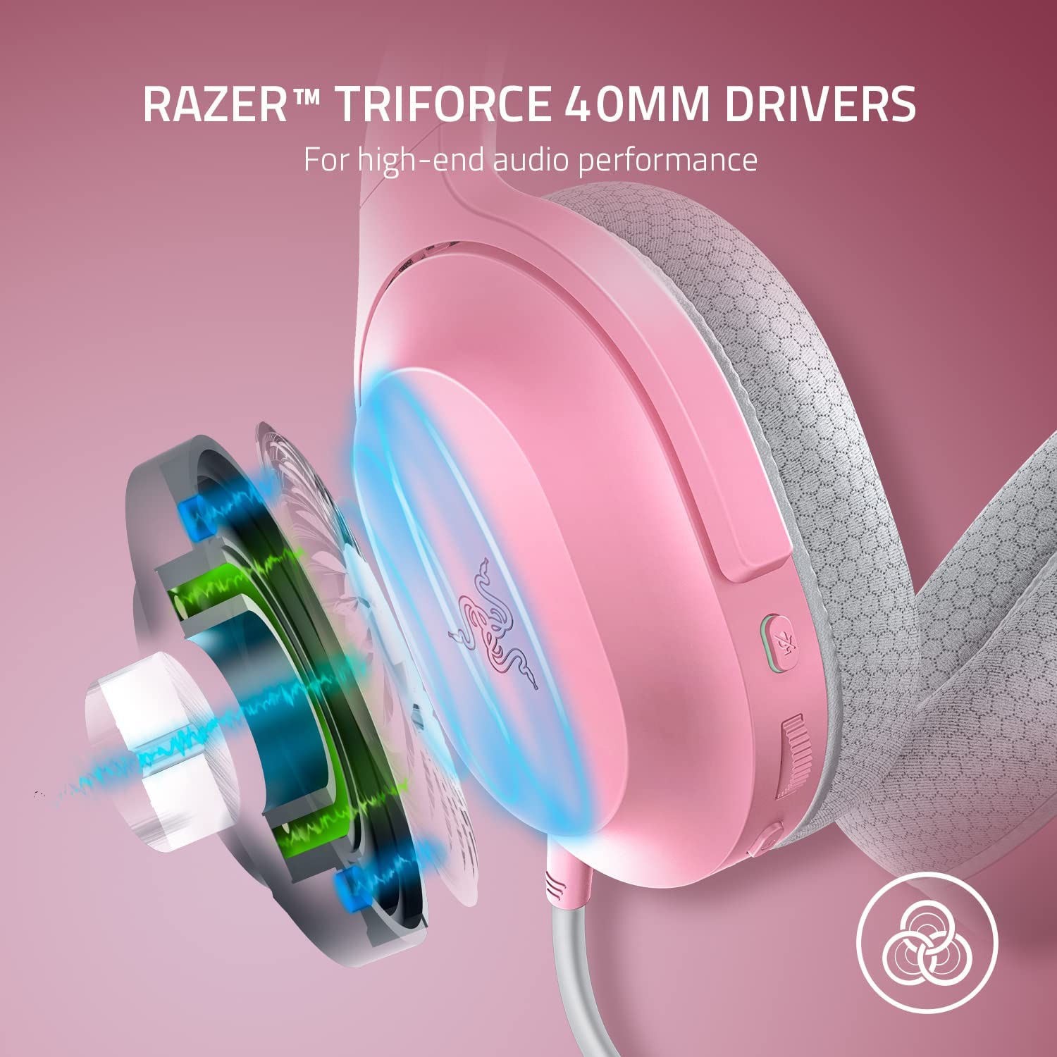 RAZER BARRACUDA X HEADSET (2022) | QUARTZ PINK | WIRELESS