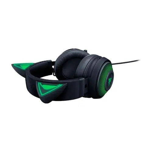 RAZER KRAKEN KITTY CHROMA BLACK USB GAMING HEADSET-HEADSET-Makotek Computers