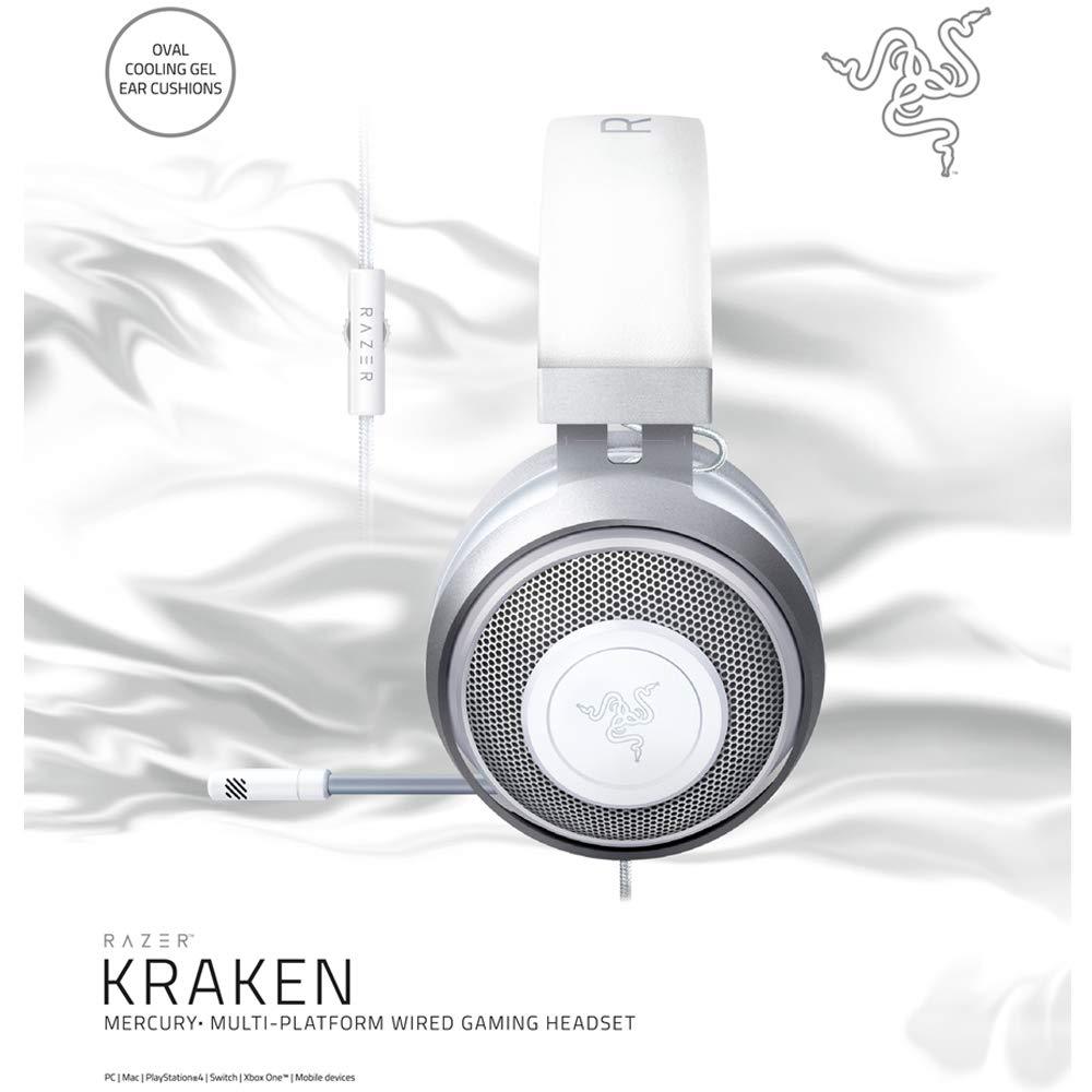 新品・未使用Razer kraken X マーキュリーホワイト Razerの人気ゲーミングヘッドセット「Kraken X」に新色のMercury White