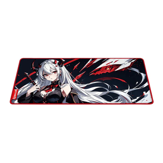 REDRAGON AK2-L | P047-L | SIZE: 900 X 400 X 4MM | CHARACTER EDITION | WATERPROOF COATED | DOUBLE STITCHES EDGE | ANTI-SLIP RUBBER BASE | NANO-TEXTURED CLOTH SURFACE | 6 MONTHS WARRANTY MOUSEPAD