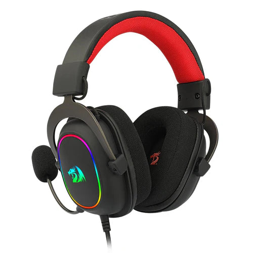 REDRAGON H510-RGB | BLACK | ZEUS X | CLEAR 7.1 SURROUND SOUND| WIRED | RGB BACKLIT EFFECT | NOISE CANCELLING MIC | SOLID ALUMINUM FRAME | DURABLE FABRIC COVER| IN-LINE CONTROL BOX | 53MM PRO AUDIO DRIVERS | 6 MONTHS WARRANTY HEADSET