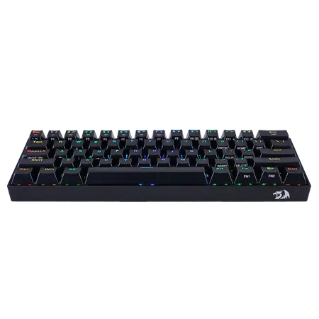 REDRAGON K530 PRO RGB DRACONIC BLACK 60% COMPACT RGB WIRED/WIRELESS/BT BROWN SWITCH MECHANICAL KEYBOARD-KEYBOARD-Makotek Computers